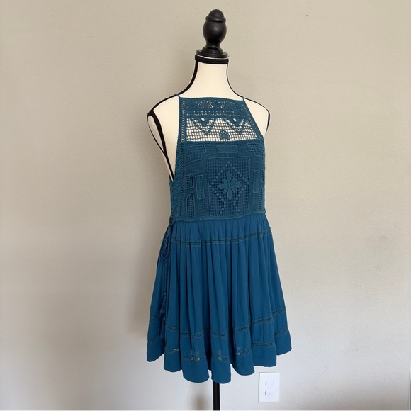 *FREE PEOPLE* Crochet Mini Dress - Picture 1 of 9